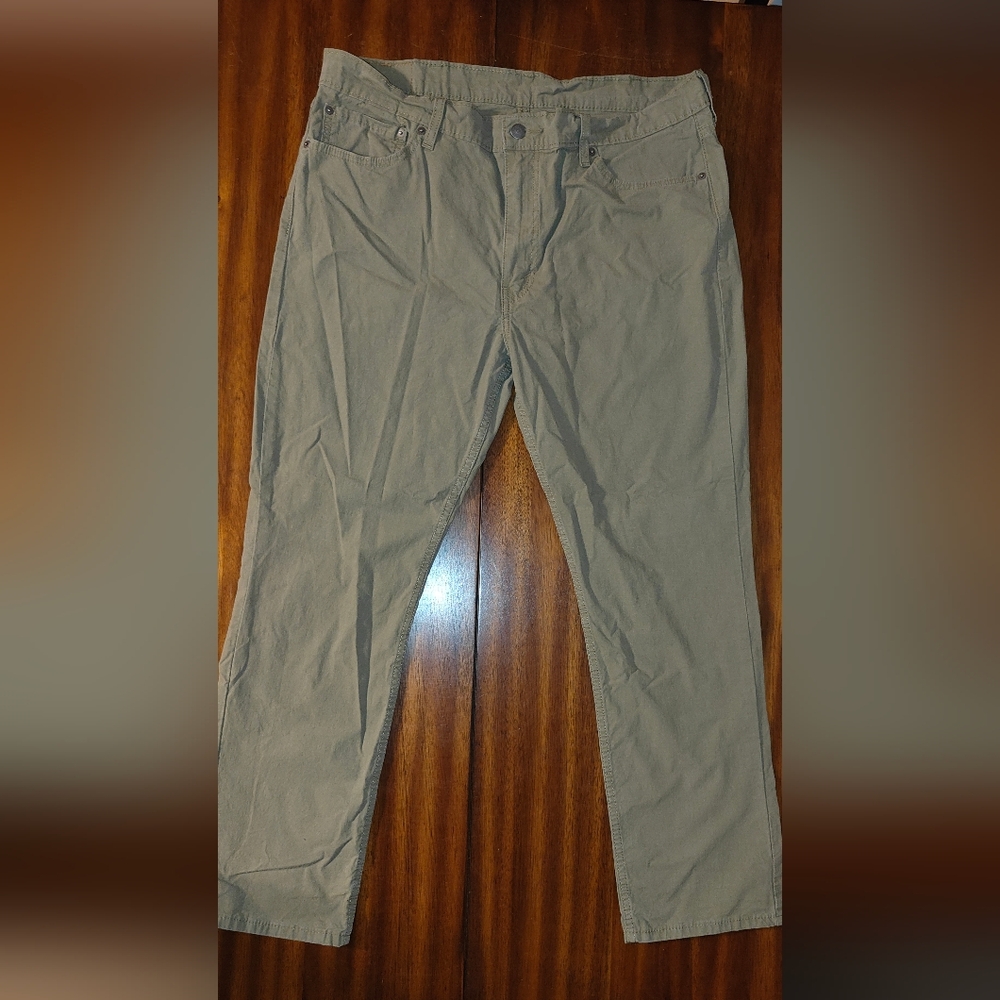 Levi's 511 Jeans 38x30 Beige Tan Khaki Slim Straight Western Denim Pants